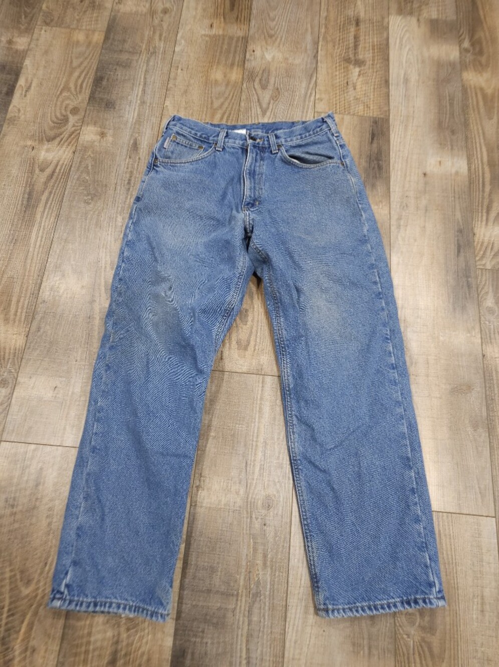 Carhartt Mens 32x30 Heavyweight Flannel Lined Jeans B172 Workwear